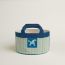 Animaux Nattes basket, small model, bleu