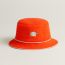 Animaux Nattes bucket hat, orange géranium