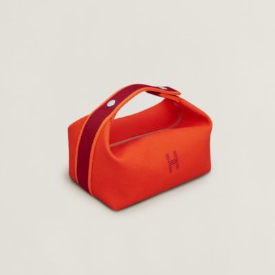 バス用ポーチ 《ブリッド・ア・ブラック》 PM - ブルー | Hermès 