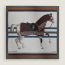 Cheval a la Couverture Spirale 100方巾, 淺灰色/紫黑色/藍色