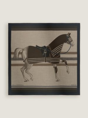 Lenço 100 Cheval à la Couverture Spirale