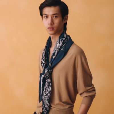 カレ 100 - メンズ シルクマフラー＆カシミヤストール | Hermès 