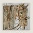 Cheval Heavy Metal scarf 100, gris clair/kraft/caramel