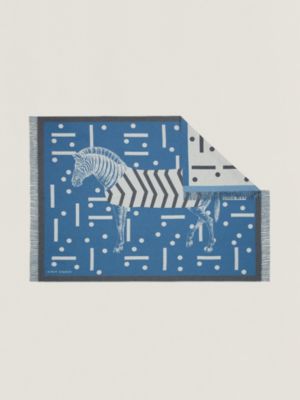 Zebre Zig Zag blanket, View: Back, back, view 3 of 5