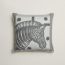 Zebre Zig Zag pillow, gris
