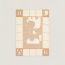 Animaux Blocks毛毯, 燕麥色