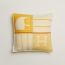 Coussin Animaux Blocks, jaune maïs
