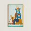 Animaux Blocks blanket, bleu