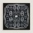 Bouclerie d'Attelage scarf 100, marine/noir/blanc