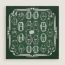Bouclerie d'Attelage scarf 100, vert wagon/vert foncé/gris clair