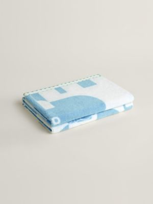 Animaux Blocks bath towel, View: Folded, folded, view 2 of 2