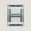 Atelier d'Artiste blanket, bleu marine/bleu baltique