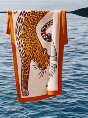 Panthere au Soleil beach towel, View: front, front, view 2 of 3