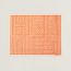 Tresses H beach towel, bicolore orange