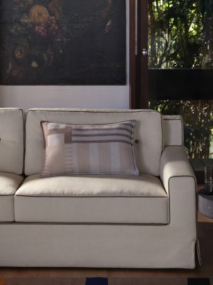 Avalon H Serif pillow, View: front, front, view 2 of 4