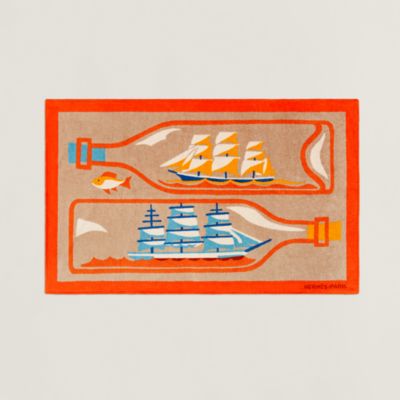 Bouteilles a la Mer beach towel