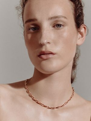 Chaine d'ancre necklace, very small model, View: Worn, worn, view 2 of 2