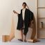 New Libris reversible poncho, neutral colors