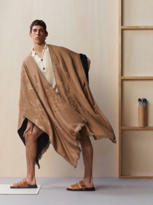 New Libris reversible poncho, View: Worn, worn, view 2 of 2