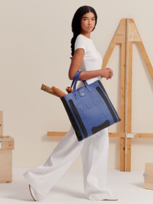 Monsieur B cutting tote bag, large model, View: Worn, worn, view 2 of 7