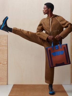Monsieur B cutting tote bag, large model, View: Worn, worn, view 7 of 7