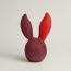 Rabbit paperweight, rouge H/tomate