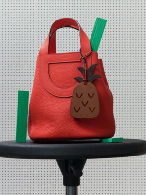 Pineapple and leaf charm