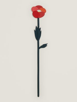 Leather poppy flower, View: front, front, view 3 of 4