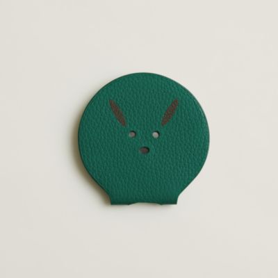 Porte-clés Hermès Breloque Petit H - Référence 523 - Cuir Marron - Made In France - Neuf Avec étiquettes