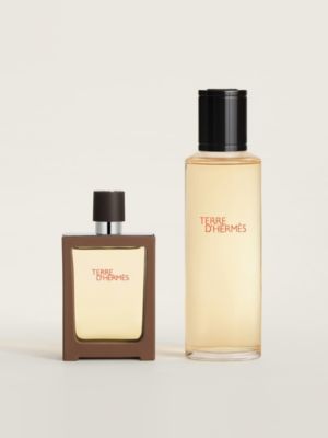 Terre d'Hermès Eau de Toilette im Reisezerstäuber und Nachfüllflakon