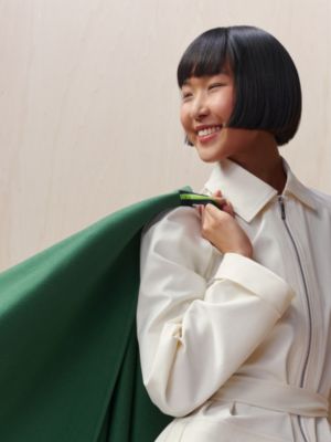 片袖ケープ リバーシブル, イメージ: 着用例, worn, ビュー3の6