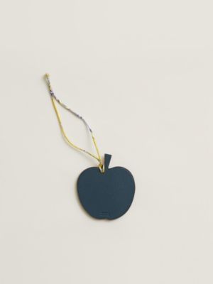 Apple and leaf charm, View: Back, back, view 3 of 6
