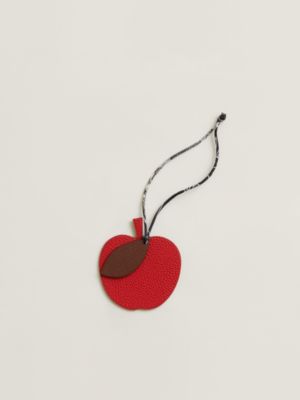 Apple and leaf charm, View: front, front, view 5 of 6