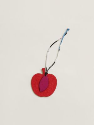 Apple and leaf charm, View: front, front, view 6 of 6
