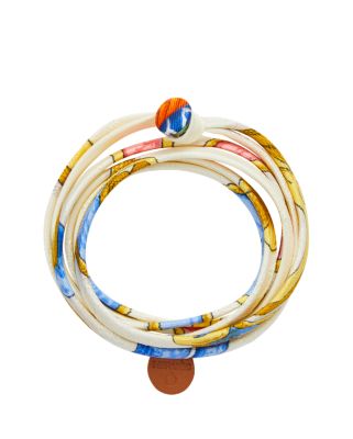 Silk triple tour bracelet, View: front, front, view 7 of 10