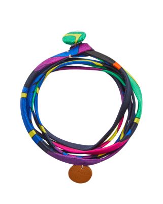 Silk triple tour bracelet, View: front, front, view 8 of 10