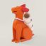 Dog umbrella holder, orange/rouge de cœur/mauve sylvestre