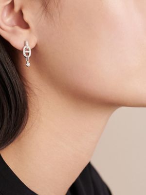 Chaine d'Ancre Enchainee earrings, small model, View: Worn, worn, view 2 of 2
