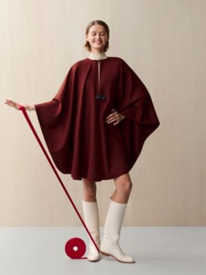 Wool and cashmere cape