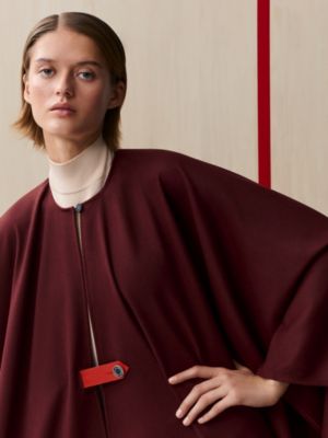Wool and cashmere cape, View: Worn, worn, view 2 of 6