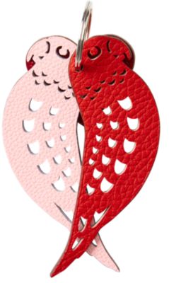 Lovebirds key ring