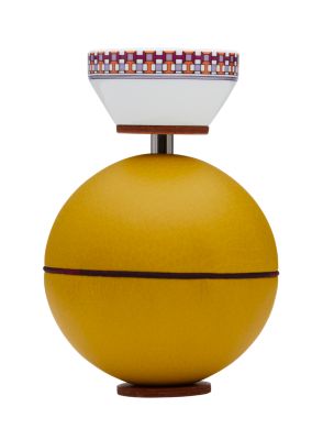 Spherical music box with a porcelain key, View: front, front, view 3 of 4