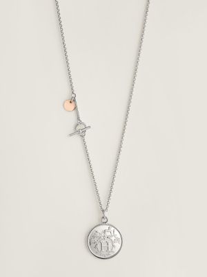 Hermès Ex-Libris long necklace, medium model, View: front, front, view 2 of 2