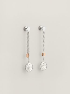 Hermès Ex-Libris earrings, small model