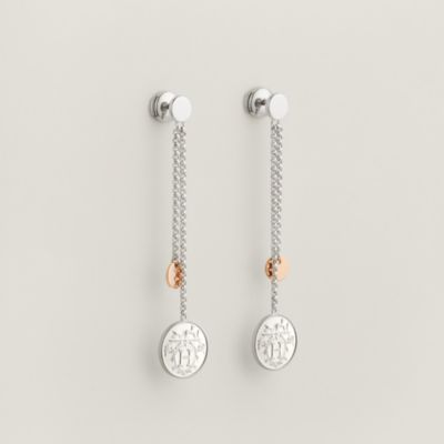 Hermes Ex-Libris earrings, small model