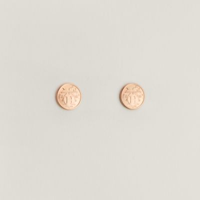 Hermes Ex-Libris earrings, very small model