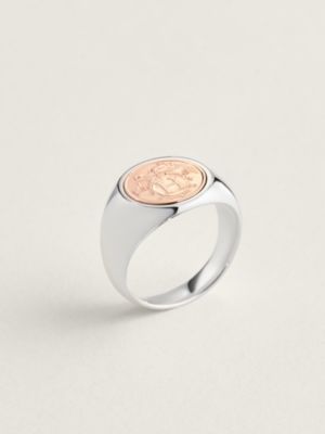Hermès Ex-Libris signet ring, small model