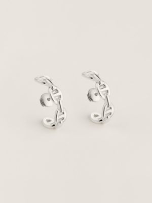 Boucles d'oreilles montantes Chaîne d'ancre Enchaînée