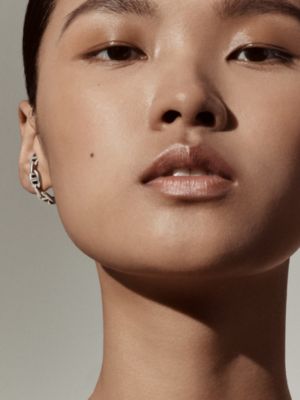 Chaine d'ancre Enchainee ear climber earrings, View: Worn, worn, view 2 of 2