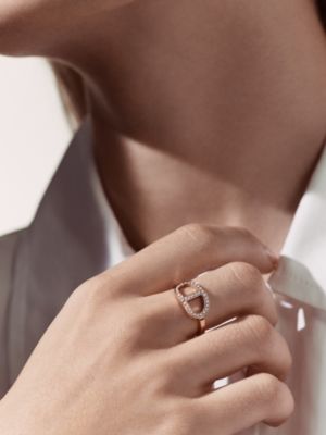 Chaine d'ancre Contour ring, medium model, View: Worn, worn, view 2 of 2